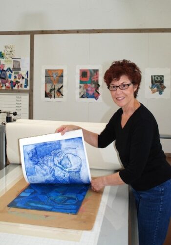 Cecelia Feld in her studio Cecelia Feld in her studio
