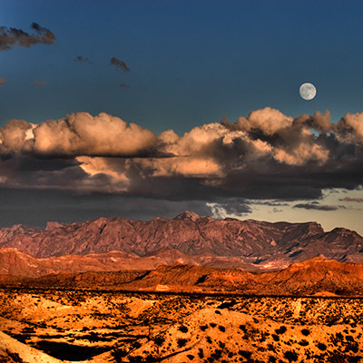 George Fargo Chisos Moonrise